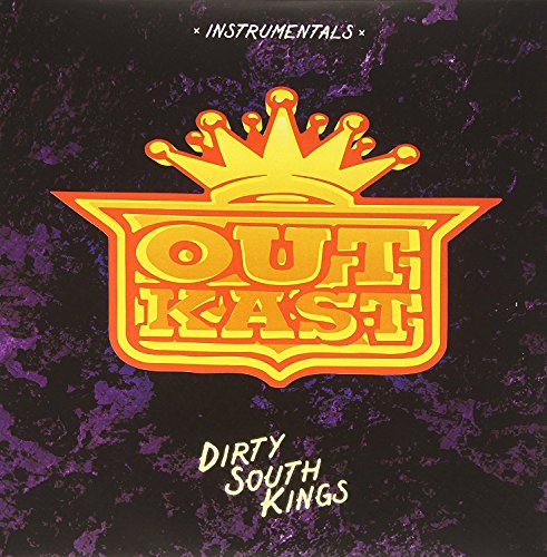 Outkast “Dirty South Kings” vinyl record cover with a golden crown graphic.