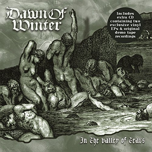 CD cover for "Dawn Of Winter - In The Valley Of Tears" with figures in distress.