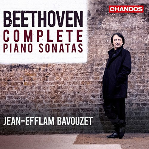 CD cover featuring pianist Jean-Efflam Bavouzet and text "Beethoven Complete Piano Sonatas".