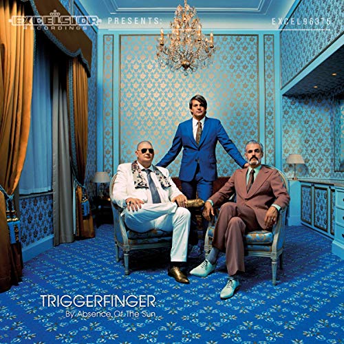 CD cover: three men in suits pose in a blue, ornate room.