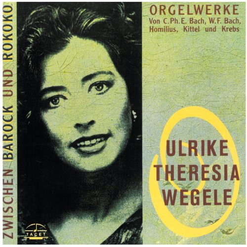 CD cover: portrait of Ulrike Theresia Wegele, organ works title.