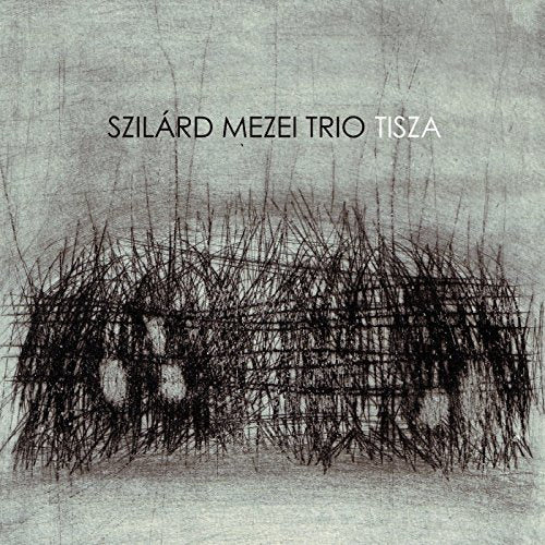 CD cover for "Tisza" by Szilárd Mezei Trio, sketched reeds and orbs.