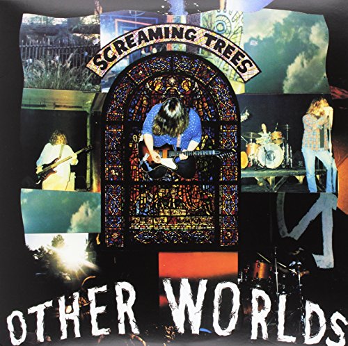 Screaming Trees album cover featuring band members in a stained-glass frame.