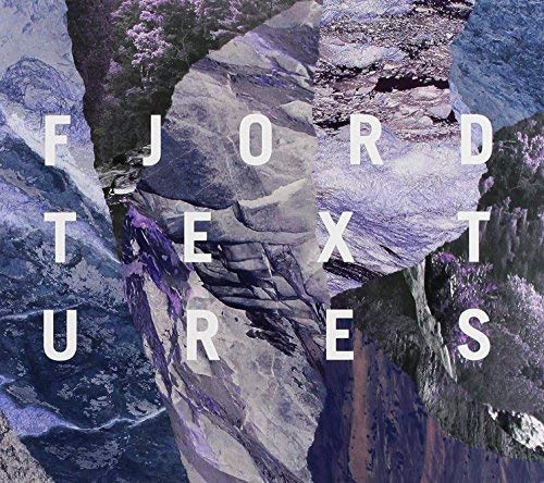 CD cover for “Fjord - Textures” with rocky, purple landscape imagery.