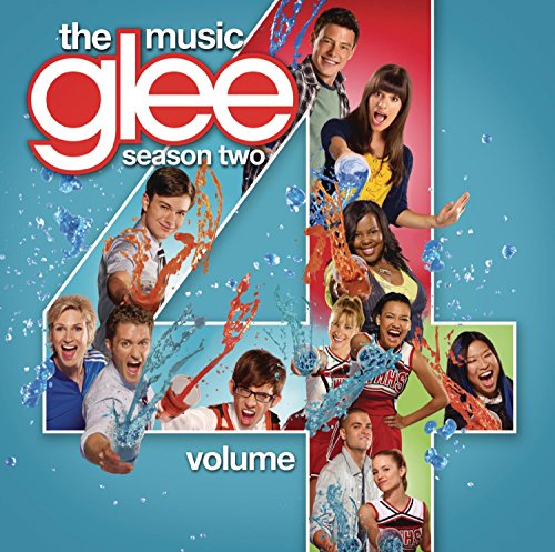 Glee cast album cover featuring group portrait with water splashes.