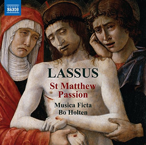CD cover depicting a sorrowful scene of Christ with two figures.