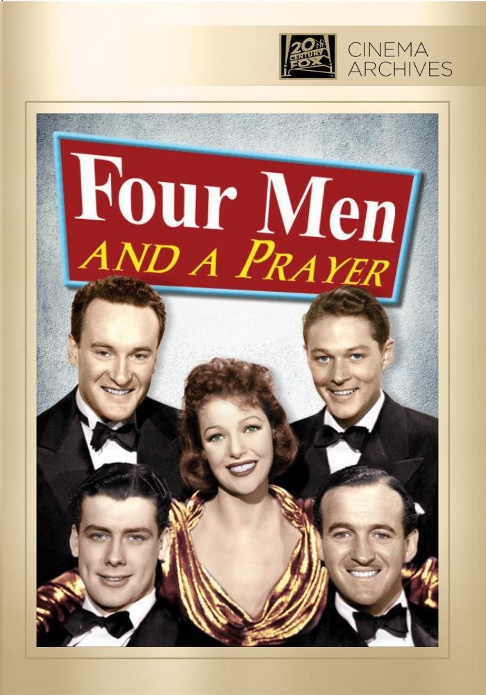 DVD cover featuring four actors and a woman in a vintage film still.