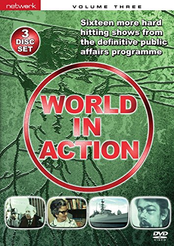 DVD cover for World In Action Volume 3 featuring a green patterned background.