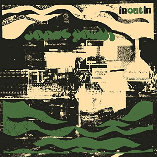 Sonic Youth “In / Out / In” vinyl album cover, abstract green and black art.