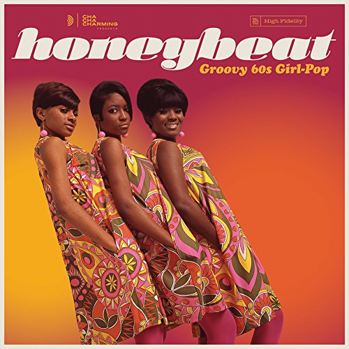 Album cover featuring three women in patterned dresses, 1960s style.
