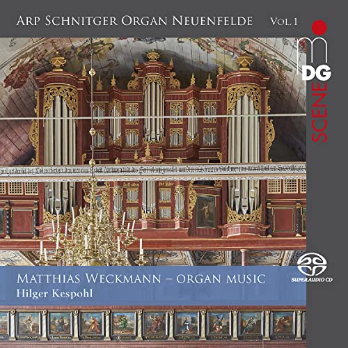 CD cover featuring a detailed, ornate gold organ in a church setting.