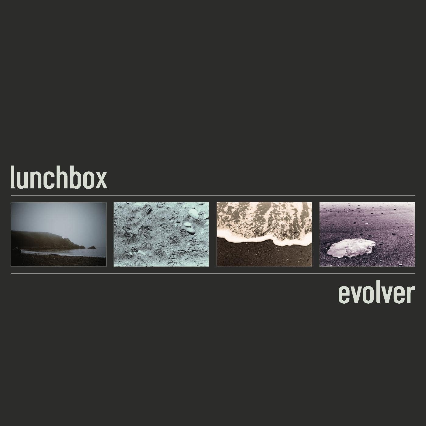 Lunchbox "Evolver" vinyl album cover with four nature images.