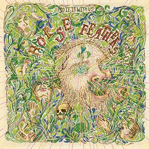 CD cover art: ornate floral design with bison head and faces.