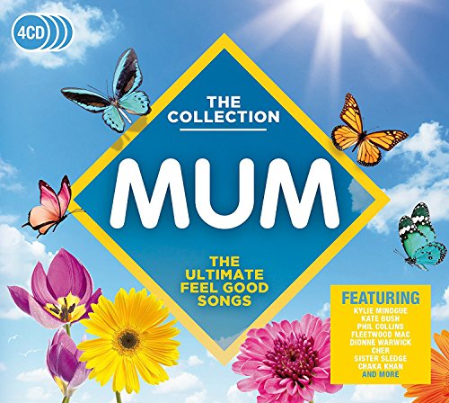 CD cover for “Mum The Collection” with butterflies and flowers.