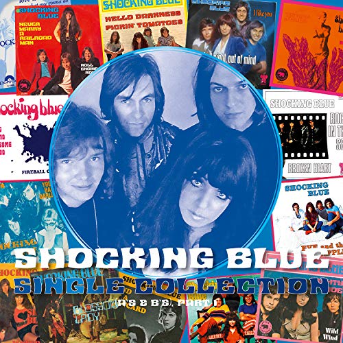 Shocking Blue singles collection vinyl record cover with band members’ portraits.
