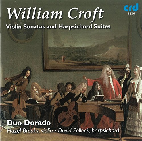 CD cover featuring a classical painting of musicians with text "William Croft".