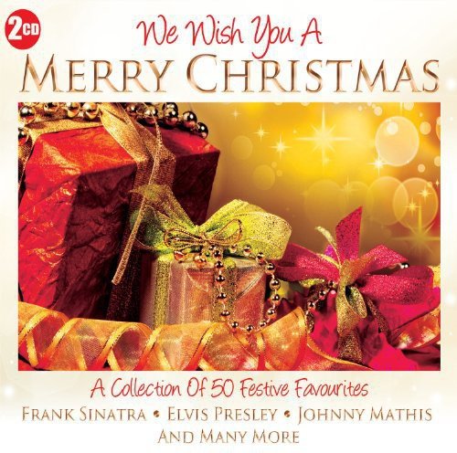 CD cover for "We Wish You A Merry Christmas" with gift imagery.