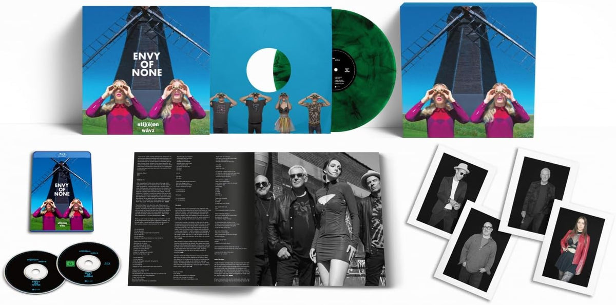 Deluxe vinyl edition of "Stygian Waves" with Blu-Ray, booklet, and photos.