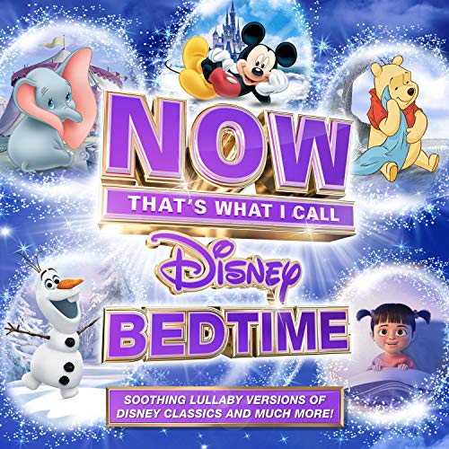 A CD case with Disney characters and a soothing nighttime theme on the cover.
