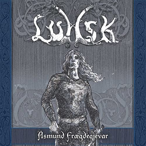 Lumsk album cover: sketched portrait of a long-haired figure.