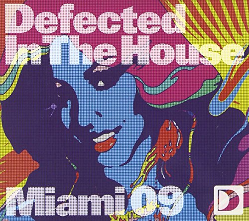 CD cover for “Defected In The House Miami 09” with abstract faces.