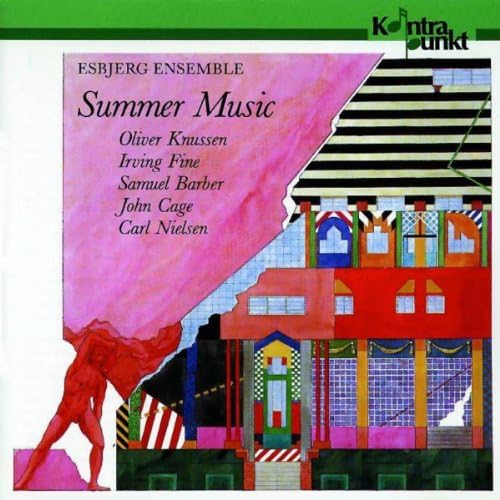 Vinyl album cover for Esbjerg Ensemble’s “Summer Music” with abstract art.