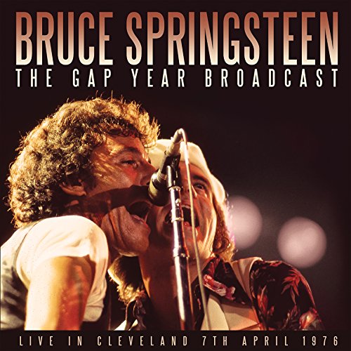 Bruce Springsteen performing live in 1976, CD cover art.