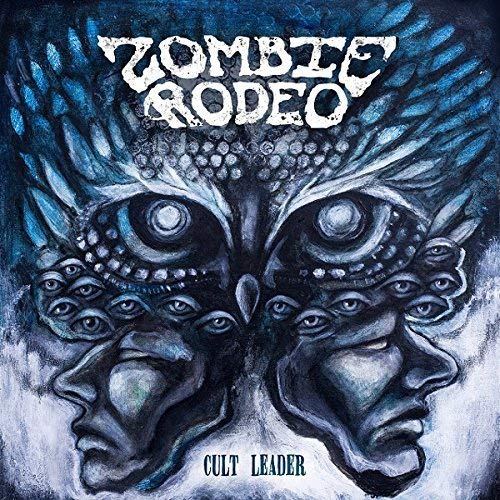 CD cover for "Zombie Rodeo - Cult Leader" featuring symmetrical, distorted faces.