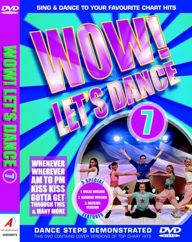 DVD cover for “Wow! Let’s Dance - Vol. 7” featuring dancers and bright colors.