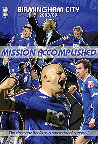 DVD cover for Birmingham City’s 2008/09 season, featuring celebrating footballers.