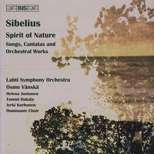 CD cover for Sibelius’ “Spirit of Nature” featuring trees and text.