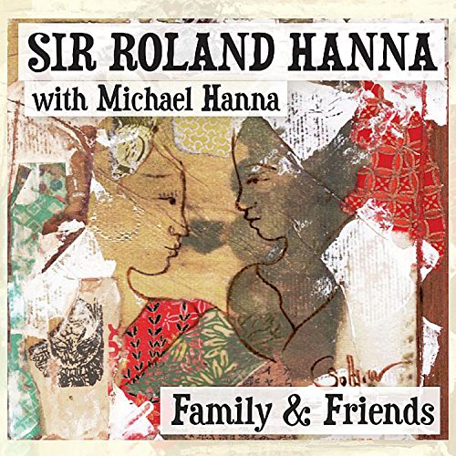 CD cover for Sir Roland Hanna's "Family & Friends" with painted portraits.