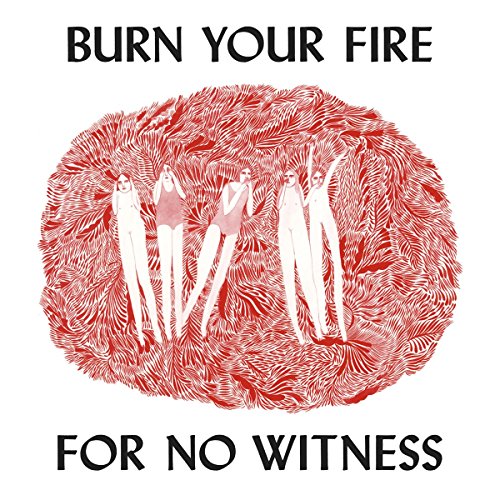 Album cover: figures within a red, textured, oval shape.