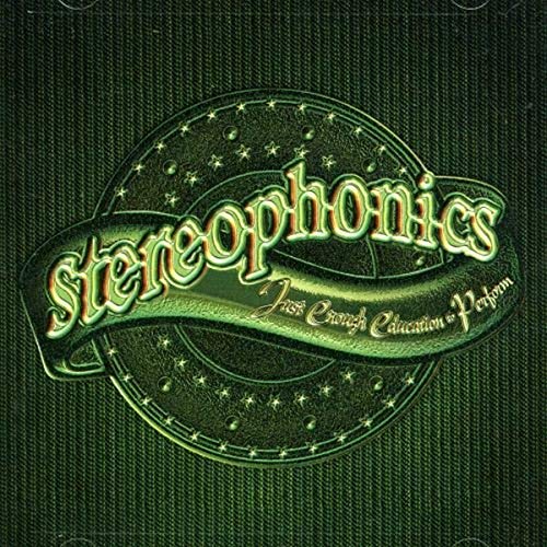 Stereophonics album cover: gold lettering on a textured green background.