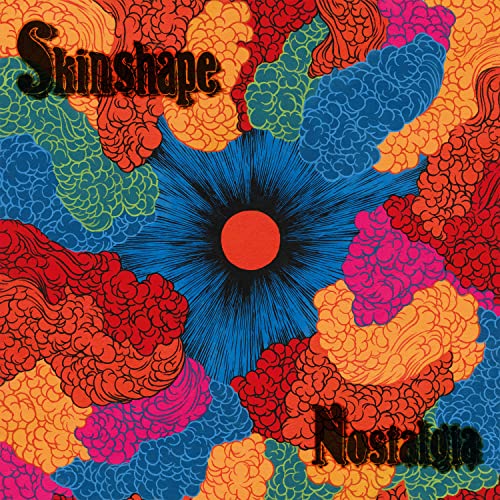 Skinshape “Nostalgia” vinyl cover: colorful, swirling floral pattern with text.