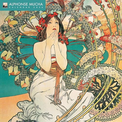 Alphonse Mucha Wall Calendar 2026 (Art Calendar)