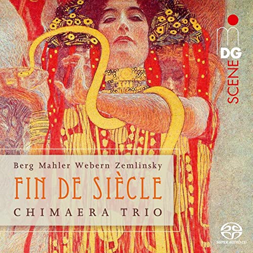 CD cover featuring a woman with ornate headwear and flowing lines.