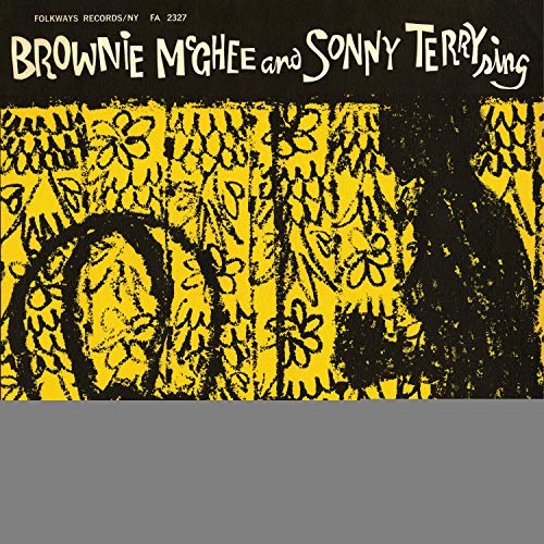 Vinyl record cover for Brownie McGhee and Sonny Terry, yellow and black.