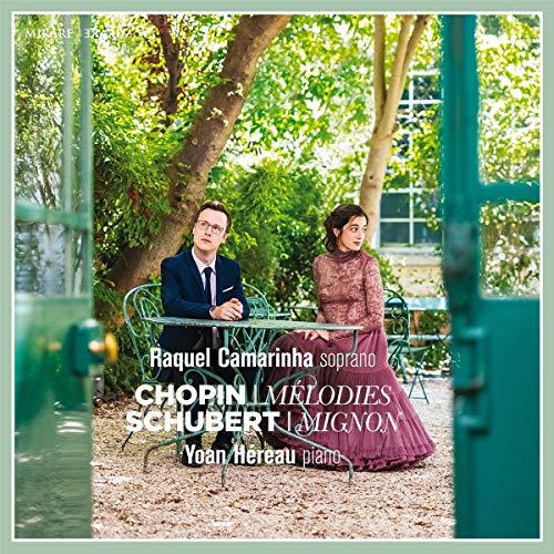 CD cover featuring a couple seated in a garden, with text overlay.