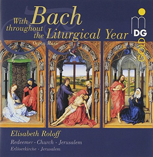 CD cover: Renaissance paintings depicting religious scenes, text “Bach” and “Roloff”.