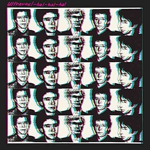 Ultravox “Ha Ha Ha” vinyl album cover: repeating, distorted band portraits.