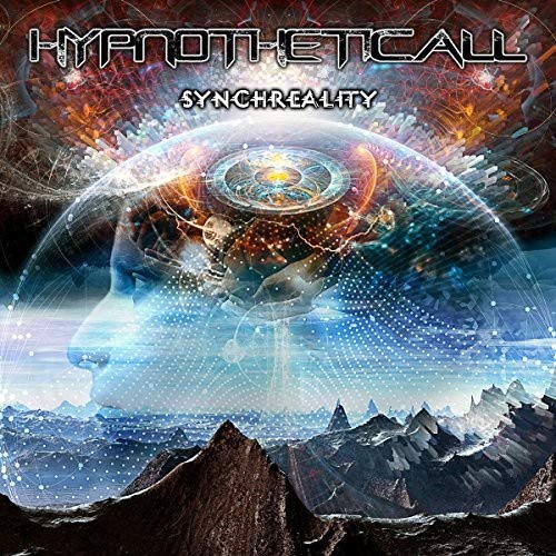 CD cover art: surreal landscape with a face and glowing orb.