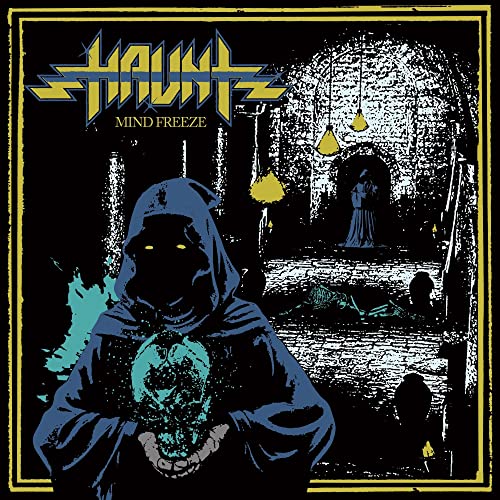 CD cover for Haunt’s “Mind Freeze” featuring a hooded figure and skull.