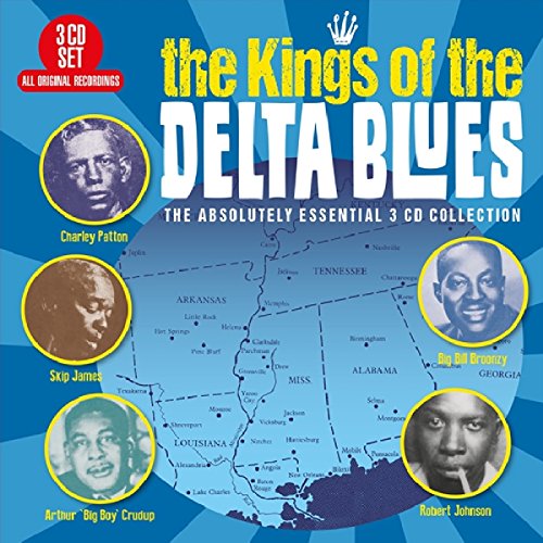 CD cover for "The Kings of the Delta Blues" with musician portraits.