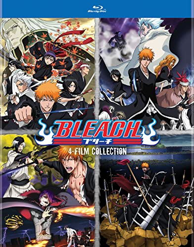 Bleach 4-Film Collection Blu-ray cover featuring anime characters and swords.