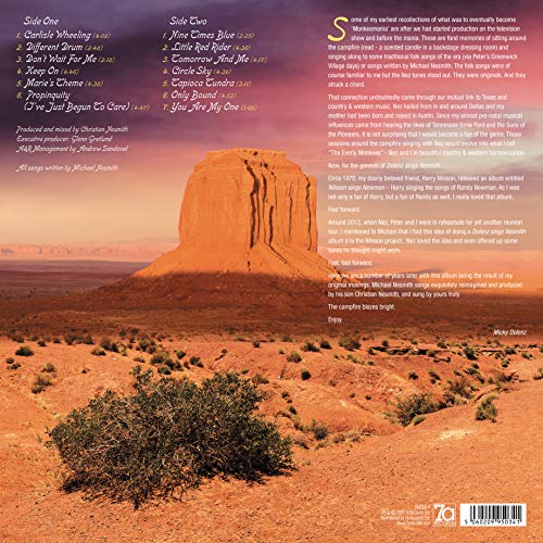 CD cover for "Dolenz Sings Nesmith" featuring a desert landscape.