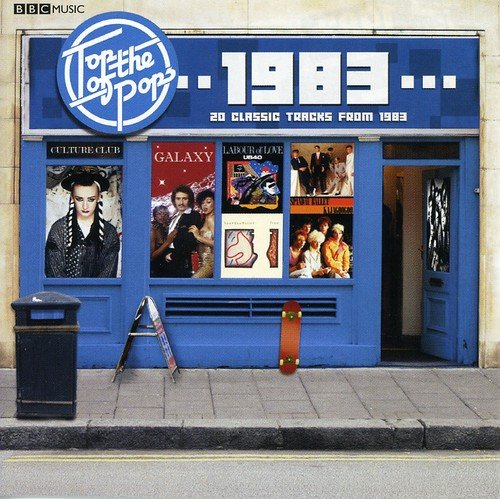 “Top of the Pops 1983” CD cover featuring album art of a storefront scene.