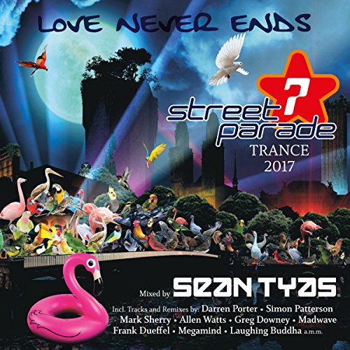 CD cover for “Street Parade Trance 2017” featuring birds and a star.