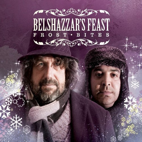 CD cover for Belshazzar's Feast "Frost Bites" featuring two men in winter hats.