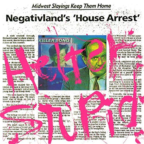 CD cover for Negativland’s “Helter Stupid” with collage and text.